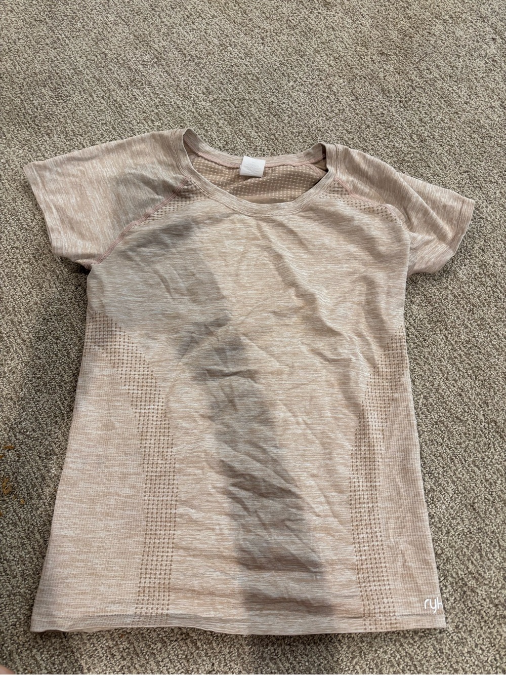 Ryka Short Sleeve Performance Tee - Beige Pink